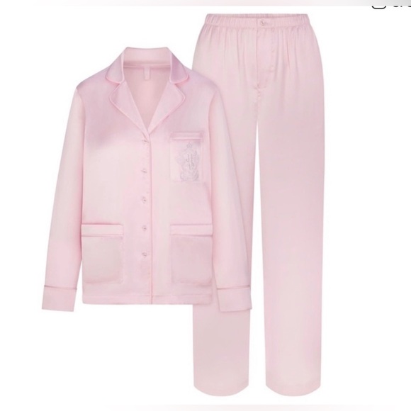NWOT SKIMS Satin Silk Pajamas Size Small - Picture 2 of 5